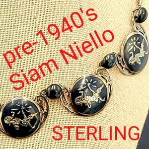 Siam Black Niello Necklace